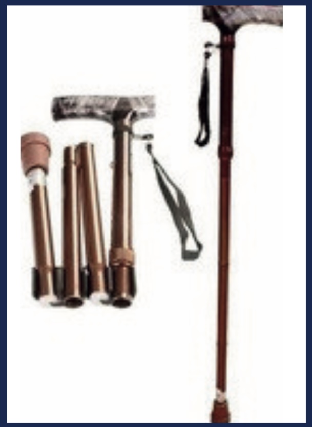 Foldable Walking Stick — Scanda Enterprises, medical supplies Moosapet Hyderabad